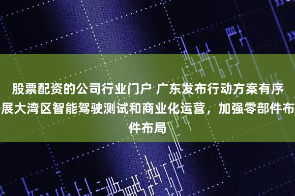 股票配资的公司行业门户 广东发布行动方案有序开展大湾区智能驾驶测试和商业化运营，加强零部件布局